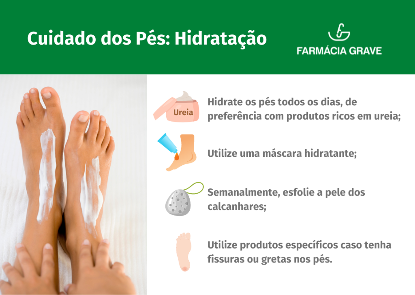 Cuidado dos Pés: Hidratação